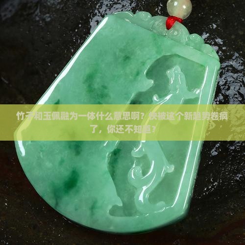 竹子和玉佩融为一体什么意思啊