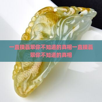 一直摸翡翠