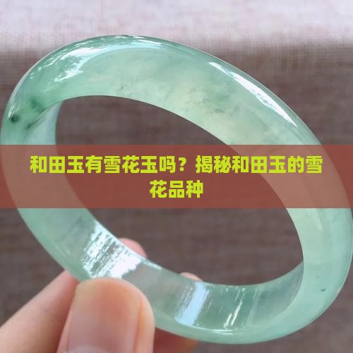 和田玉有雪花玉吗