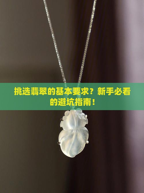 挑选翡翠的基本要求