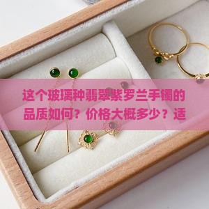玻璃种翡翠紫罗兰手镯