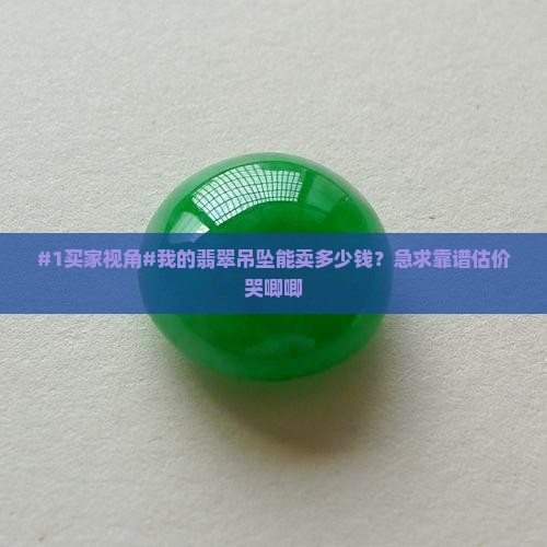 我这翡翠吊坠多少钱
