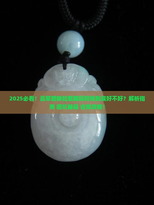 翡翠背着如意脚踩铜钱的貔貅