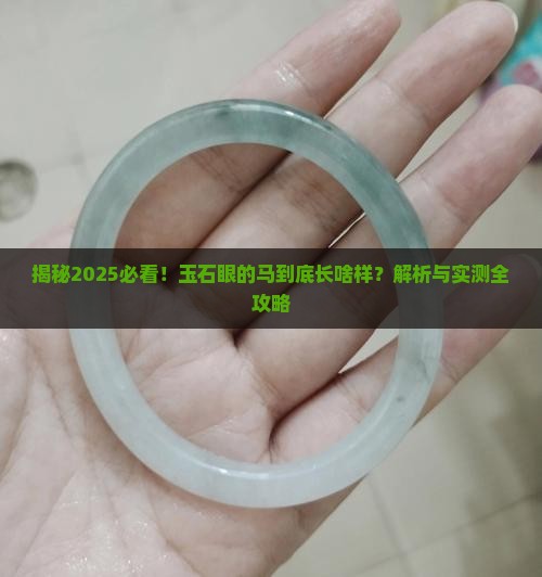 玉石眼的马是什么样子