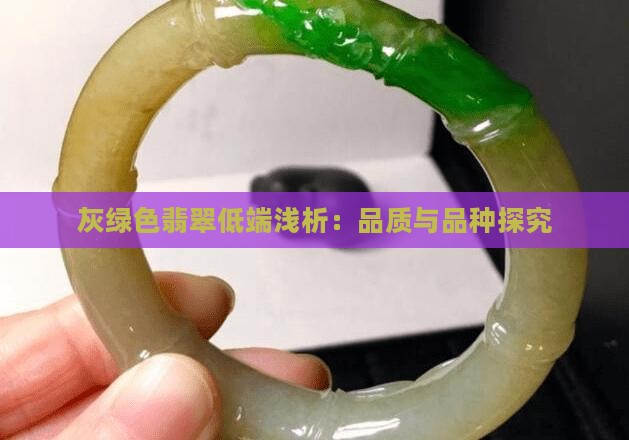 灰绿色翡翠低端浅析：品质与品种探究