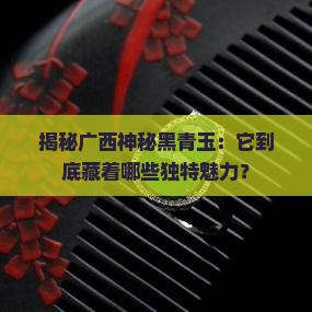 广西黑青玉有什么特征
