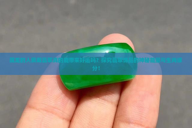 属龙的适合带翡翠吗