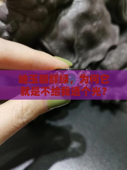 岫玉朝鲜绿不透