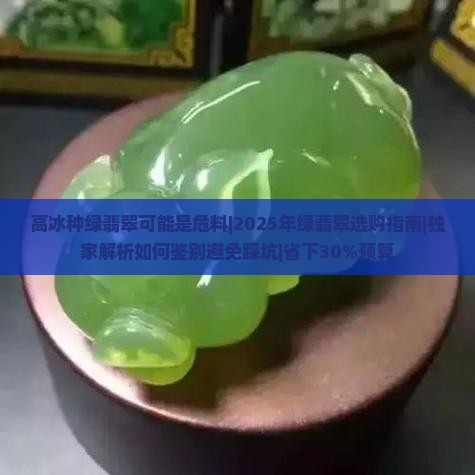 高冰种绿翡翠可能是危料