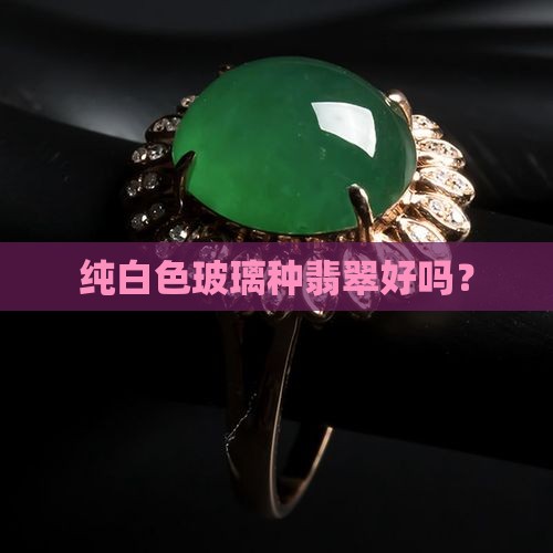 纯白色玻璃种翡翠好吗
