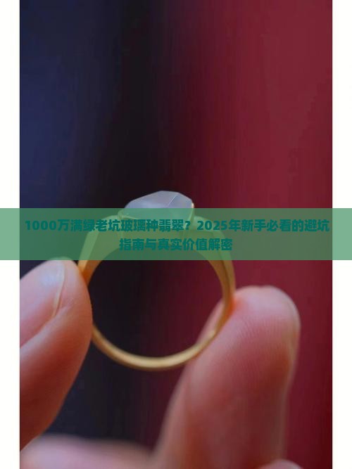 1000万满绿老坑玻璃种翡翠