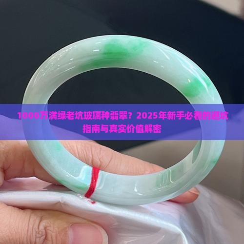 1000万满绿老坑玻璃种翡翠