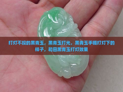 打灯不投的黑青玉