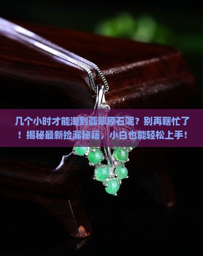 几个小时才能淘到翡翠原石呢