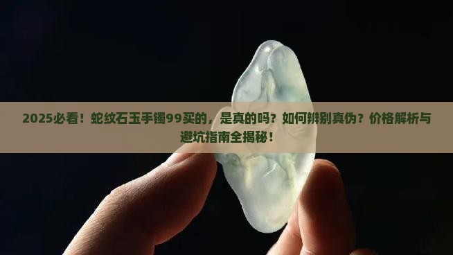 蛇纹石玉手镯99买的