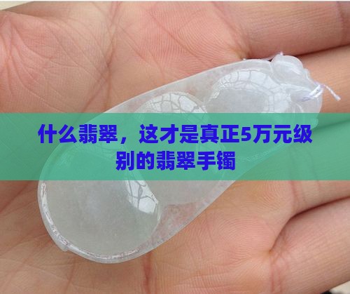 5万元翡翠手镯