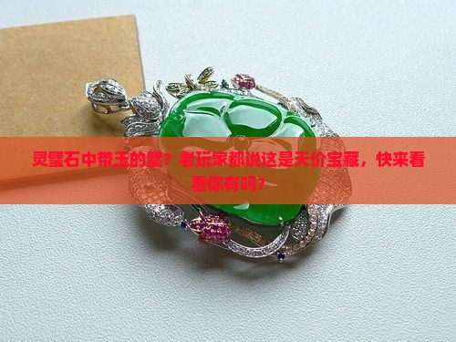 灵璧石中带玉的璧