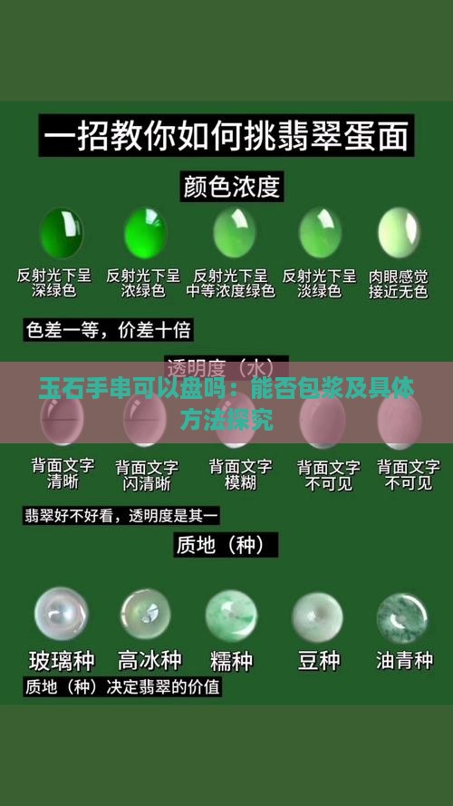 玉石手串可以盘吗