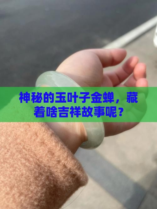 玉叶子上面趴一个金金色的蝉是啥寓意