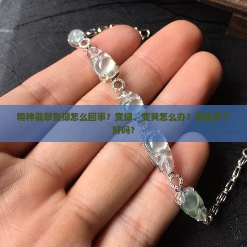 糯种翡翠变绿
