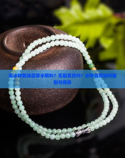 高冰种飘绿翡翠半明料