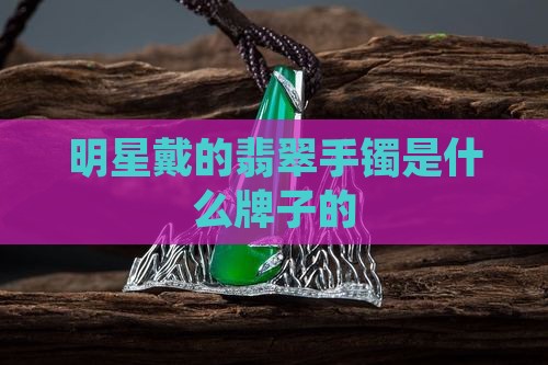 明星戴的玉镯是什么牌子的