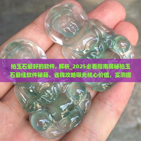 拍玉石最好的软件