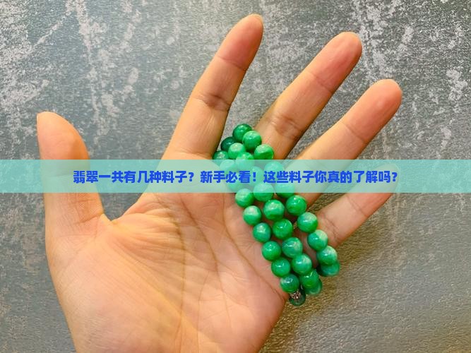 翡翠一共有几种料子