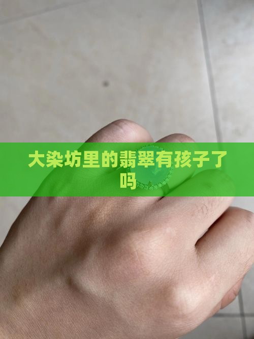 大染坊里翡翠有孩子了吗