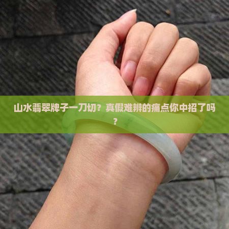 山水翡翠牌子一刀切