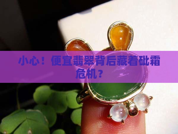 便宜的翡翠里面可能含砒霜