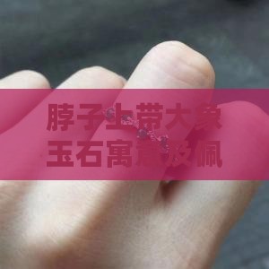 脖子上带大象玉石