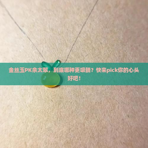 金丝玉和佘太翠哪种好