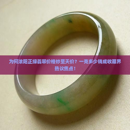 浓阳正绿翡翠多少钱一克