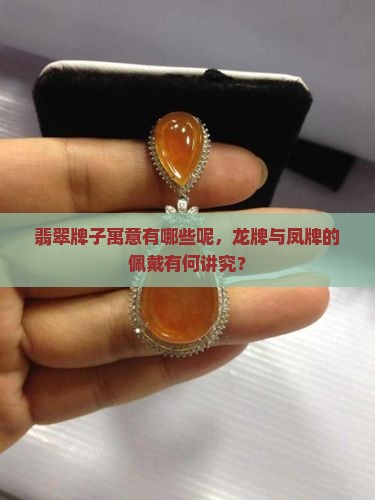 翡翠龙牌子的寓意有哪些呢