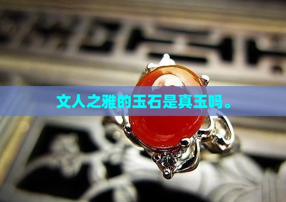 文人之雅的玉石是真玉吗