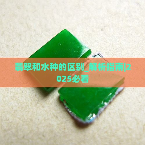 翡翠和水种的区别