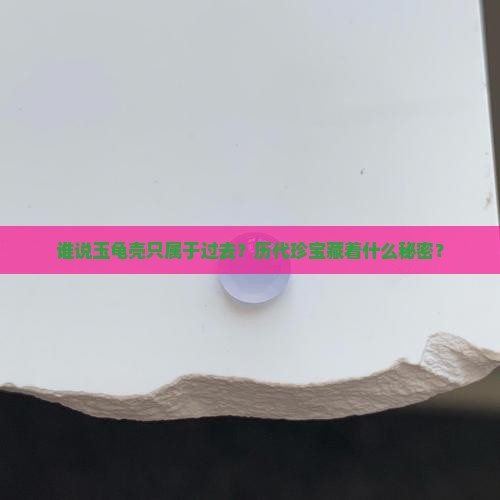历代玉龟壳