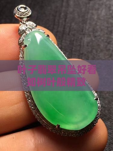 叶子翡翠吊坠好看吗