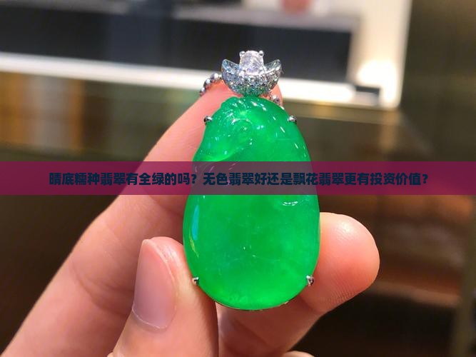 晴底糯种翡翠有全绿的吗