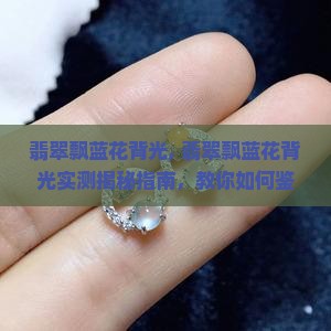 翡翠飘蓝花背光