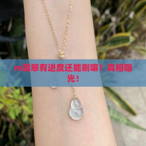 m翡翠有进度还能刷嘛
