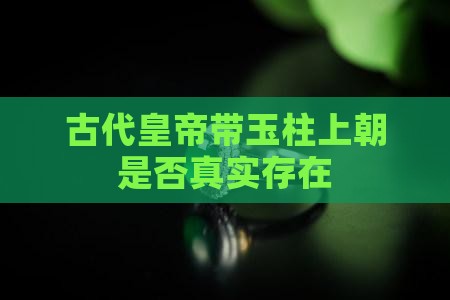 古代皇帝带玉柱上朝