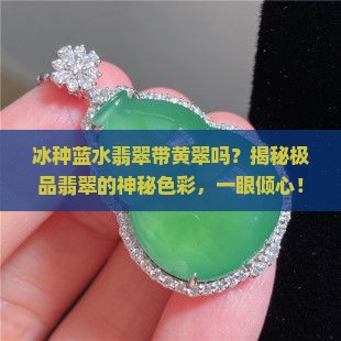 冰种蓝水翡翠带黄翠吗