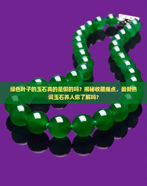 绿色叶子的玉石
