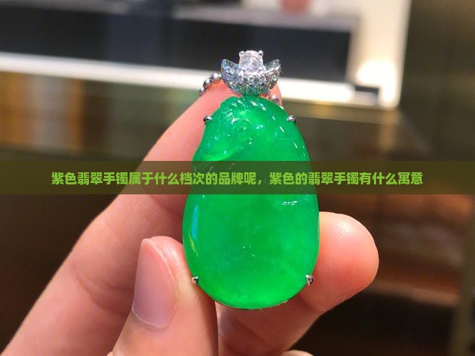 紫色翡翠手镯属于什么档次的品牌