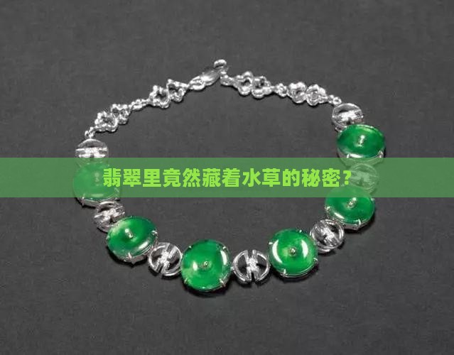 翡翠有水草沁吗