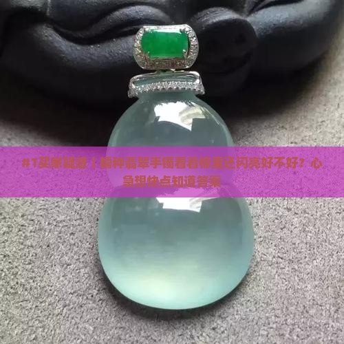 糯种翡翠手镯棉重亮晶晶感