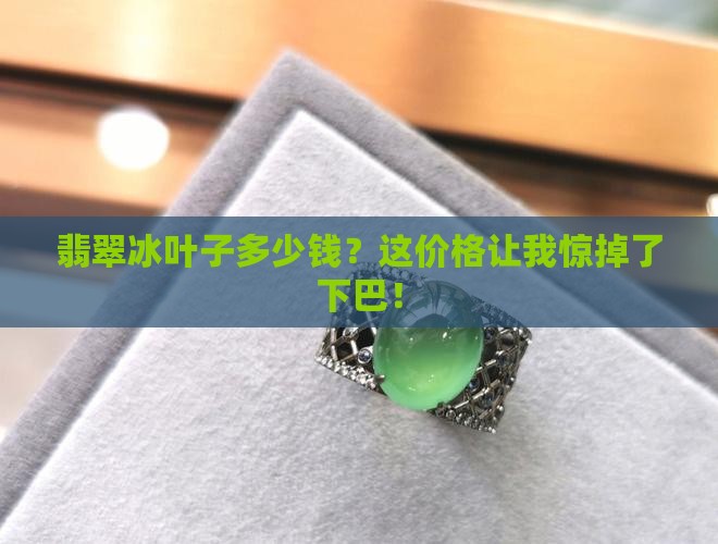 翡翠冰叶子多钱