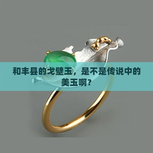 和丰县出产戈壁玉吗